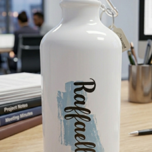 Borraccia Personalizzata con Nome - Alluminio Bianco 500ml