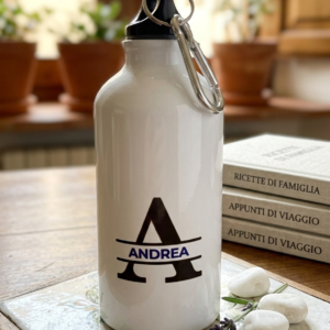borraccia-personalizzata-nome-alluminio-bianco-stile-italiano